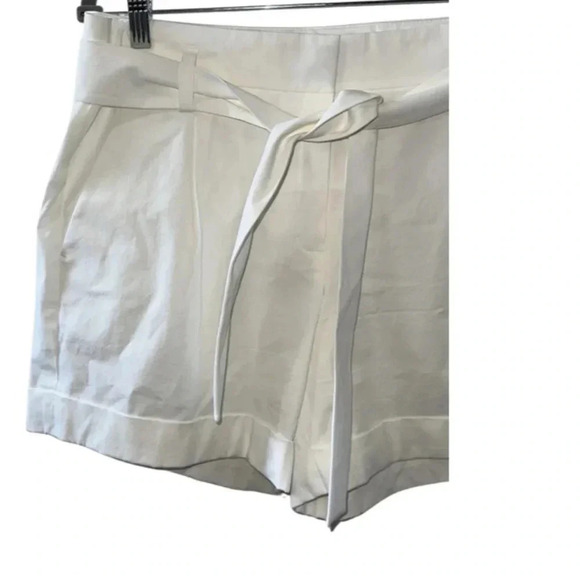 Lafayette 148 Ivory Trouser Shorts Size 10 - Picture 3 of 6